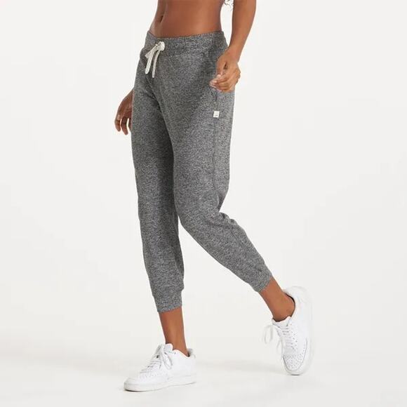 VUORI Performance Jogger Heathered Gray Mid Rise Cropped Drawstring Women's M - Picture 9 of 9